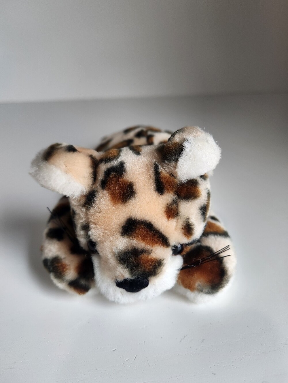 Steven Smith Leopard Beanie Brown Spots Whiskers 7.5" Stuffed Animal